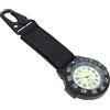 DEARMAMY Orologio da Escursionismo Moschettone in Lega di Zinco e Cinturino in Nailon, Leggero e Facile da Indossare per Attività Outdoor