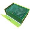 ROUHO Custodia Orologio Verde Legno Trama Onde Singola Scatola Cuscino Velluto Cerniera Metallo Stand per Rolex Panda