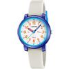 Calypso Orologio Analogico Bambino in Caucciù Bianco - Movimento al Quarzo - Orologio Infantile - Vetro ad Alta Resistenza - Resistente all'Acqua 5 ATM K5827/1