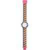 HIP HOP Orologio DONNA DREAM IN COLOUR quadrante MONO-COLORE BIANCO movimento SOLO TEMPO - 3H QUARZO e CINTURINO SILICONE CON TESSUTO MULTICOLORE HWU1141