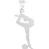 Moun Jewels Ciondolino a forma di Ginnasta con palla, in argento 925.