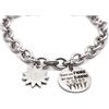 Handmade Braccialetto Sono nel fiore dei miei danni - Bracciale della linea Chiara e...incisa - bracciale incisione su acciaio - Bracciale charms