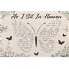 Handmade As I Sit in Heaven and Watch You Daily - Mariposa Memory Decor for Home Wall and Bedroom(Unframed,08x12inch(20x30cm))