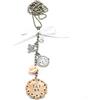 Generic Collana lunga biscotto EAT ME e charms ispirata ad Alice nel paese delle meraviglie