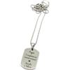 Generic Collana Uomo in Acciaio con Targhetta Incisione Frase Personalizzata per Festa del Papà