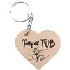 Generic Portachiavi Vero Cuoio Personalizzato Nome Messaggio Frase, Portachiavi in vera pelle conciata al vegetale, Portachiavi inciso uomo, idera regalo festa del papà
