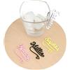 FranJohnsonHouse Ciondoli Personalizzati per Bicchieri di Vino con Cuore, Segnabicchieri eleganti matrimonio, Feste e Decorazioni, Anelli per bicchieri di vino personalizzati, Nomi Ospiti Tagliati al Laser (Design 4)