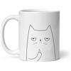 style4us Tazza da colazione con stampa simpatica di Gatto dispettoso