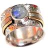 Kanika Jewelry Trove 925 Sterling Silver Moonstone Cab Handmade Ring Bands for Women & Girl