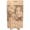 Handmade Generico Cornice Instagram foto, idea regalo foto personalizzata, fotografia stampata su legno, Instagram sticker, regalo originale per amica, fidanzato, amanti dei cani (Foto stile Instagram)