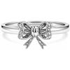 UNALOE SEDUCENTI EMOZIONI Anello Donna Argento 925 o Placcato Oro 18K Regolabile con Fiocco, Anello Aperto Elegante Design Minimal, Gioiello Donna Moderno, Idea Regalo Raffinata con Scatola