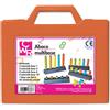 CWR Valigetta abaco multibase + 45 cilindretti CWR assortiti 07737