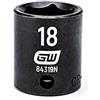 GearWrench Chiave a bussola standard da 3/8, 18 mm, 6 punti, 84319N