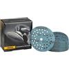 Mirka Galaxy Multifit - Carta abrasiva da 125 mm, grana 80, 50 dischi/confezione, abrasiva di alta qualità per resina epossidica, legno, metallo, tecnologia anti-intasamento, auto-affilante, ideale