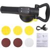 Horett Lucidatrice per auto elettrica cordless da 12V, kit lucidante con batteria da 6000mAh, macchina lucidante portatile con tamponi per auto dettaglio e ceratura