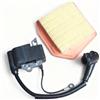 ITrvcaY Bobina di accensione adatta for decespugliatore Stihl FS240R FS240 FS260 FS360 FS410, pezzi di ricambio 4147-400-1311 4147-400-1313(With air filter)