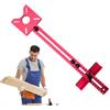 Generico Supporto per di fresatura 3 in 1 - piastra di fresatura in alluminio | Porta fresatrice, fresa 3 in 1, adatta a vari pannelli, MDF