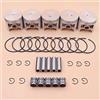 DORFEY Kit di 5 cuscinetti ad aghi con anello di sicurezza for spinotto del pistone da 47 mm, adatti for motosega S-t-i-H-L MS361 MS 361 1135 030 2000