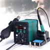 MTTXY Stazione di rilavorazione ad aria calda da 750 W per saldatura e dissaldatura SMD con temperatura regolabile, conversione aria calda/fredda, correzione digitale della temperatura
