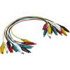 VOLTCRAFT Set di cordini di misura VOLTCRAFT KS-280/0.1 [pinze a coccodrillo - pinze a coccodrillo] 0,28 m nero, rosso, giallo, verde, bianco 1 set
