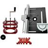 Salyeeluly Kit per router in metallo, sistema di sollevamento manuale, kit per la lavorazione del legno, kit di sollevamento per fresatrice da tavolo, sega da tavolo, inserto per piastra di base,