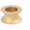 cskky 1 pcs. Foro 20 mm Diametro 3 pollici/75 Disco abrasivo diamantato brasato a vuoto a secco con profilo a mezzaluna for marmo e granito .oth