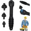 Generico 2 in 1 Drill Chuck Ratchet Spanner, 4-Piece Iron Drill Wrench Set, Chuck Keys for Drills, Universal Double Head Wrench Spanner Adapter for Electric Drills & Power (2)