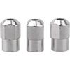 Vilgftyiet 3pcs M8x0.75 Mandrino Dado Pinza per Strumento Rotante Elettrico Grinder Accessori, Argento, In Lega di Zinco