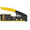 NEDIS Pinza Crimpatrice - CAT5 / CAT5e / CAT6 / CAT6a / CAT7 / RJ12 / RJ45 - Pinza/Stripping/Taglio - Acciaio/Gomma - Giallo/Nero