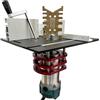 Meindin Kit per router in metallo, con inserto per da tavolo, piastra di base, di sollevamento in alluminio, di sollevamento manuale per tavolo per la lavorazione del legno