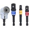 MaxWorks 51020 - Prolunga per driver in cromo vanadio, 4 pezzi, driver ad angolo retto 105° e adattatori driver da 1/2, 1/4 e 3/8