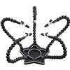 LEAHY La terza mano 5PC Braccia Flessibili Saldatura Aiutando Le Mani 3X Lente di Ingrandimento Lampada Da Tavolo Stazione di Clip Strumento di Saldatura Del Basamento FAI DA TE (Color : N-STAR5-BK9, Size