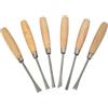 Labor Kit Sgorbie per Legno 6 Pezzi - Manico in Legno e Lama in Acciaio - Set Intaglio, Scolpitura e Modellazione