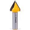 Yonico Punta per router a V 60 gradi x 1 pollice diametro 1/2 gambo 14995