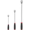 TEKTON 1/4, 3/8, 1/2 Set di cricchetti lunghi con impugnatura comoda, 3 pezzi (9, 12, 18 pollici) | SRH99004