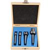Jeffergarden Tornio per Legno 4 Pezzi Mt2, Set Centrale a Tazza Sperone per Utensile Tornitura del Legno (MT1)