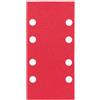 Bosch Accessories Professional 2608605289 - Set di fogli abrasivi, 10 pezzi, colore: Rosso