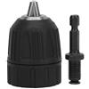 FTVOGUE Strumento mandrino per carter in plastica per punte accessorie con codolo da 0,8-10 mm Convertitore adattatore a cambio rapido 1/4 Testa esagonale Asta di prolunga filettatura 3/8