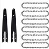 ZHLWei Confezione da 12 catene da 4/6, accessori for mini motoseghe Home 4/6 (guida/catena) Catene di ricambio for seghe da potatura a batteria, utensili da taglio