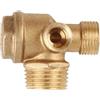 GANYKQ Valvole di non ritorno unidirezionali a 3 porte per raccordi di tubi del compressore d'aria con filettatura - Strumento di sostituzione