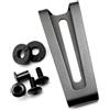 Whltzf Clip da cintura per fondine guaina K Guaina Clip in vita Accessori Guaina Clip posteriore Clip da cintura con viti per strumento Fondine in acciaio inossidabile Clip