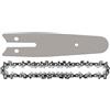 BUYTUS 1/2/4 pezzi 4 pollici .043 28 maglie di trasmissione 1/4 passo motosega in acciaio con guida semi scalpello catene parti taglio del legno utensile da(4inch-1pcs Guide-1pc)