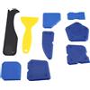 Lylithuif Kit di strumenti per la finitura di fughe e calafataggio, raschietto per vetro, resistente al silicone, set 9 pezzi durevole per la casa, progetti fai te, bagno, cucina,