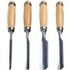 Generic Scolapiatti in legno - 4 pezzi strumenti da falegname resistenti all'usura, set di utensili professionali per forbici per intaglio in legno | Set di forbici per legno in metallo
