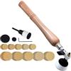 Generic Piccole levigatrici per spazi ristretti, levigatrice manuale a , strumenti per levigatura a - 2 teste cuscinetti, strumento per levigatura del legno, strumenti per la lavorazione del