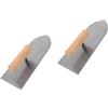 HOMSFOU 2pezzi Spatola Per Finitura Inossidabile Utensile Per Cartongesso Leggero e Portatile Attrezzo Per Lisciatura Pareti e Pannelli Design Ergonomico e Facile Da Usare