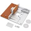 Lucaser Tavolo per Fresatura In Alluminio Piastra di Inserimento Piastra Elettrica per Fresatura del Legno con Set di Guide per Mitratrice Banco da per da Tavolo-C Durevole
