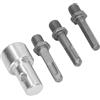Stylebest Adattatore per Coclea, Connettore Adattatore per Trapano in Acciaio Al Carbonio Filettato da 10 Mm a 1/2 Pollice con 3 Punte Intercambiabili, per Utensili di Perforazione da