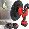 Himopuer Cazzuola elettrica, Levigatrice for pareti senza fili Cazzuola for intonacatura for malta cementizia portatile Cazzuola elettrica con camminamento dietro(2Batteries)
