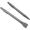WERHE Set di Scalpelli SDS Hex 2 Pezzi | acciaio temprato, 50 x 410 mm, 30 mm attacco esagonale, riaffilabile, per calcestruzzo e muratura